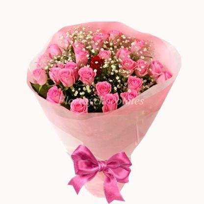 Flores Mes De La Madre 6 24 Rosas Rosadas