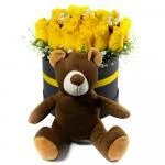 Arreglo Rosas Amarillas Chocolates Y Peluche · Ramos Y Arreglos Florales — Bogotá
