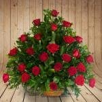 Ramo Rosas Estrella Rojo