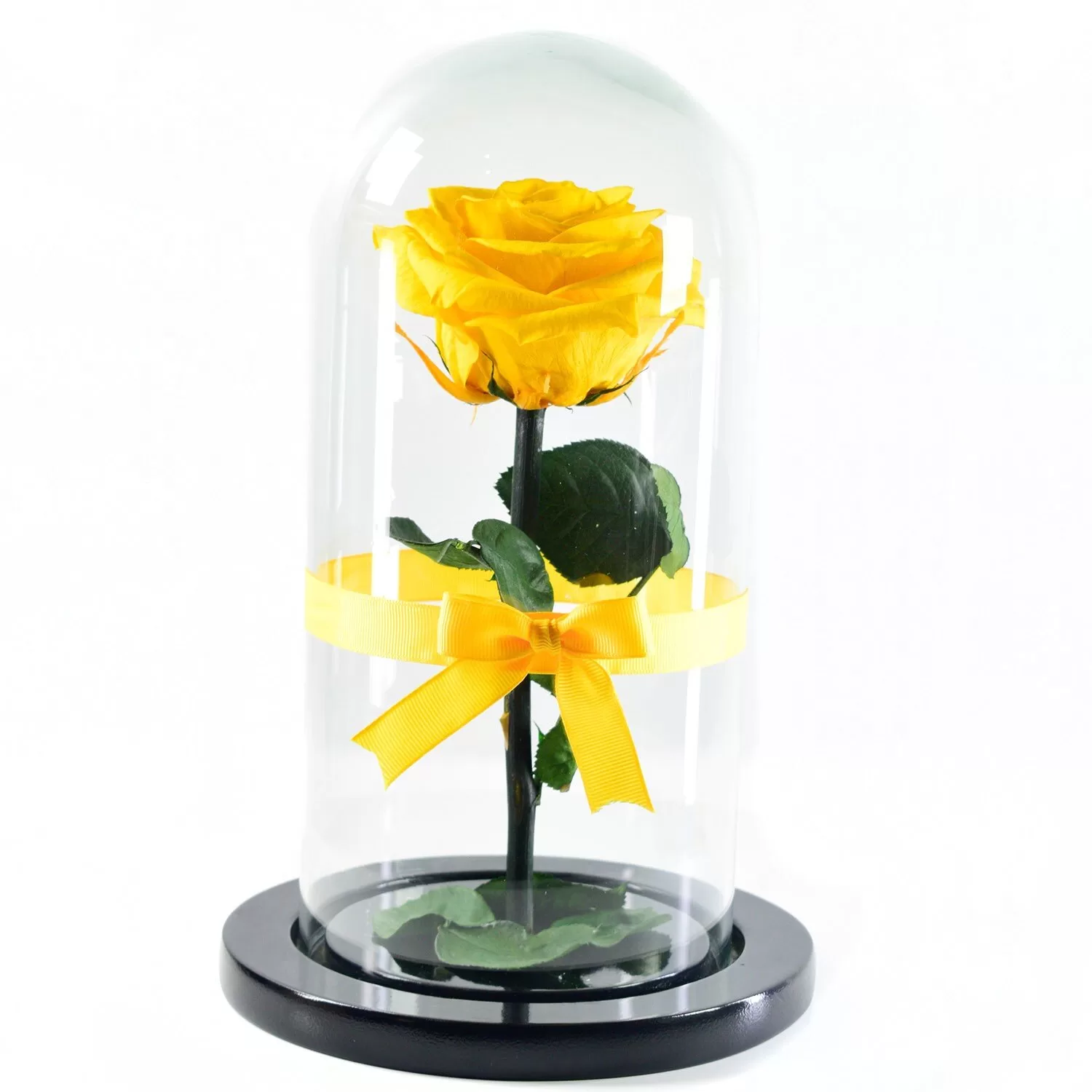 Jarrón Flor  Flores Preservadas Rosas & Amarillas 