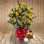 Rosas Amarillas Peluche