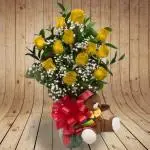 Rosas Amarillas Peluche · Floristería Online Floresya