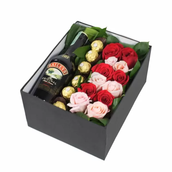 Combo Rosas Chocolates Baileys