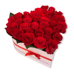 Baul Corazon X 36 Rosas