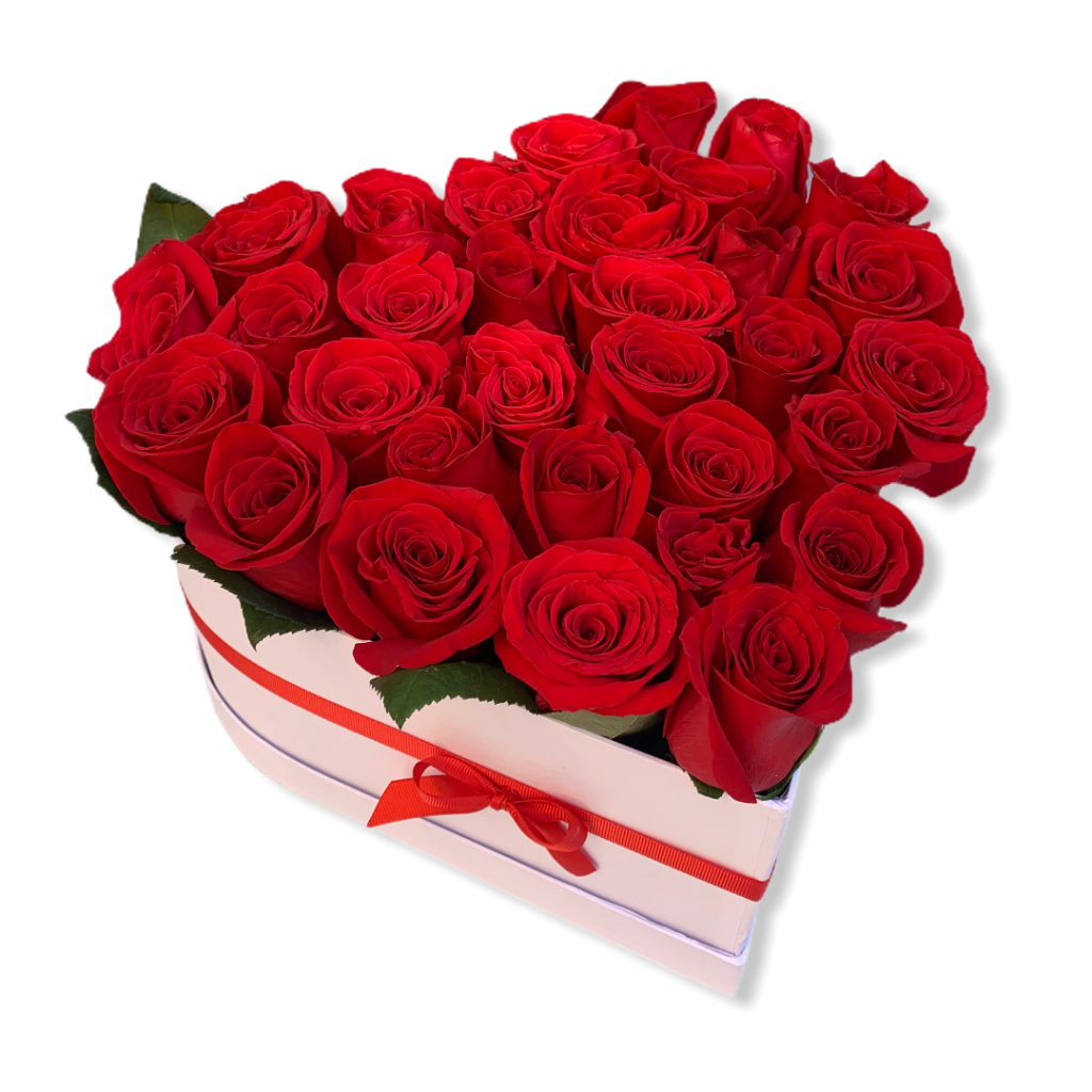 Enviar Flores Bogota 9 Baul Corazon X 36 Rosas · Flores Frescas En Bogotá