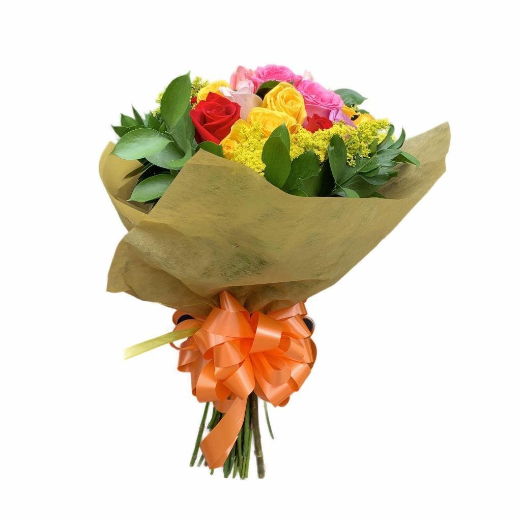 Enviar Flores Bogota 11 24 Rosas Colores Varios · Ramos Y Arreglos Florales — Bogotá