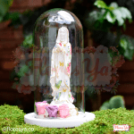 Virgen Rosa Mística Con Rosas Preservadas · Flores A Domicilio En Bogotá