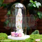 Virgen Rosa Mística Con Rosas Preservadas · Flores A Domicilio En Bogotá