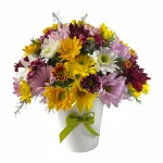 Ramo De Margaritas Colores · Arreglo Floral A Domicilio