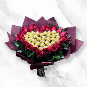 Bouquet Rosas Corazon