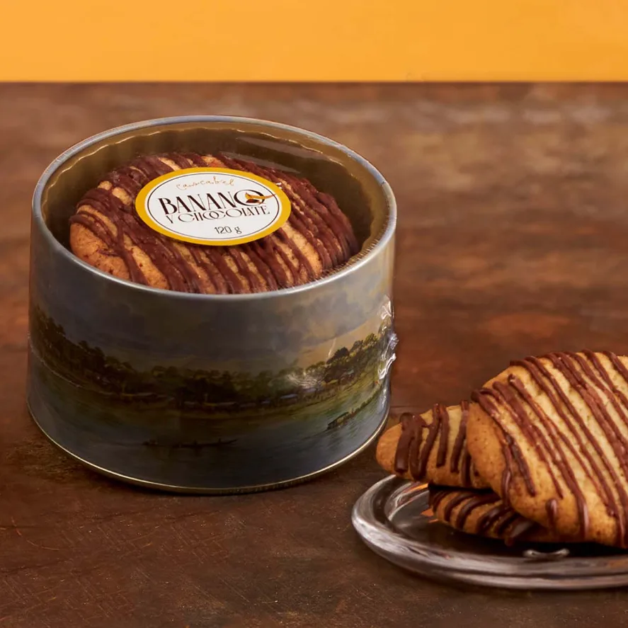 Galletas De Banano Caja Metálica 2 Galletas De Banano Caja Metálica - Imagen 2