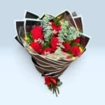 12 Rosas Rojas Papel Coreano